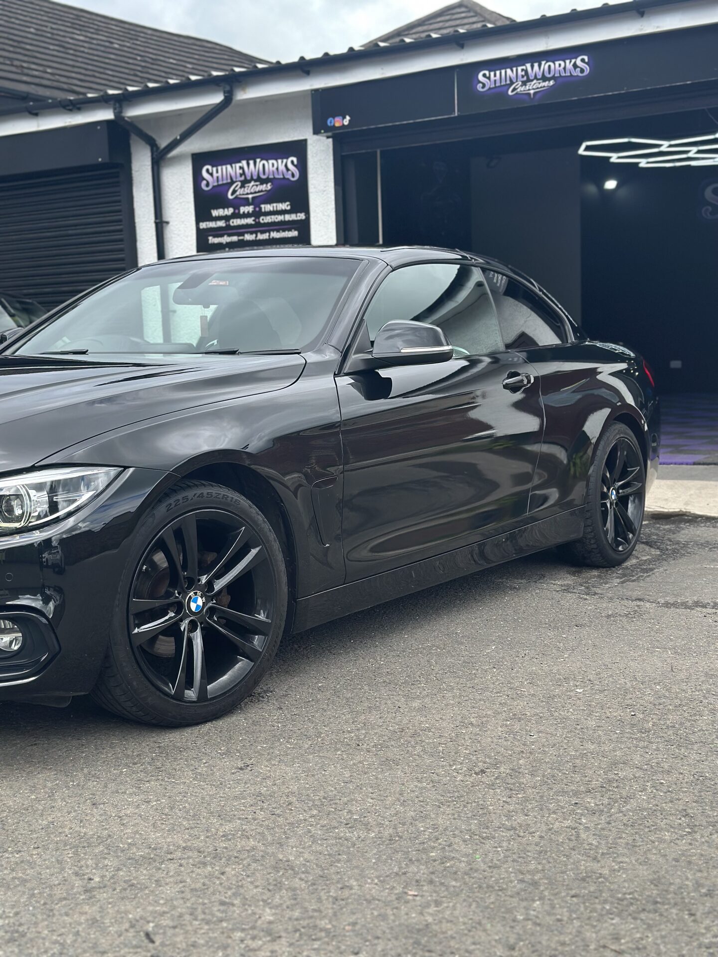 BMW — Chrome Delete + Window Tint — after, completed by ShineWorks Customs